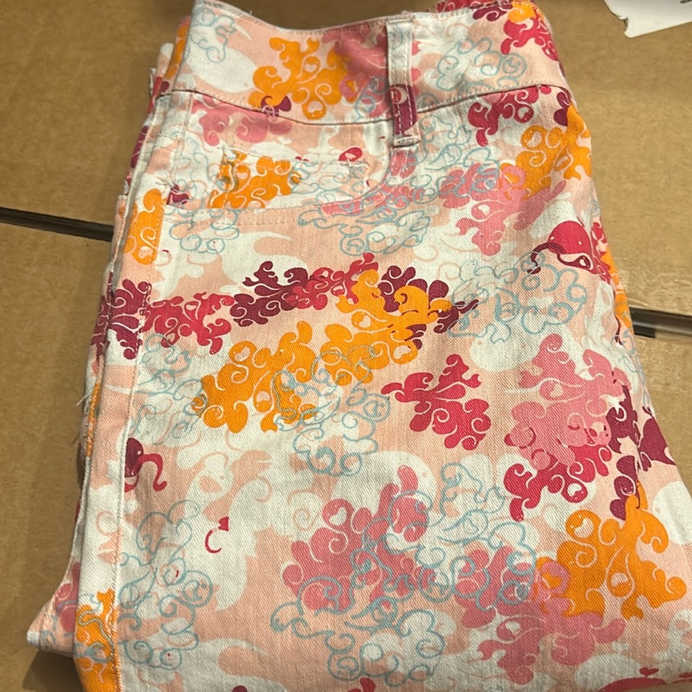Motor Blue capris 
Size 12